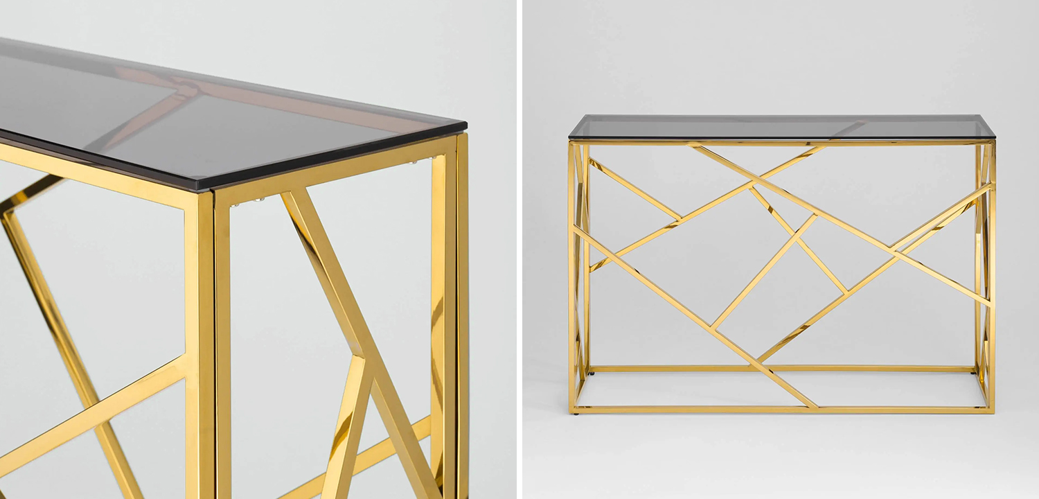 Консоль Geometry Serene Phoenix Gold - фото