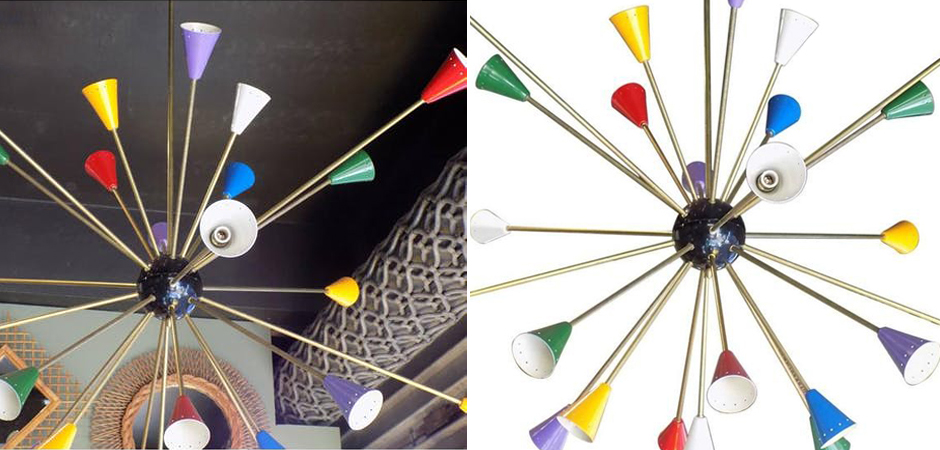 Люстра Huge Pair of Multi Color Italian Sputnik Люстра Huge Pair of Multi Color Italian Sputnik - Loft-Concept в Новосибирске