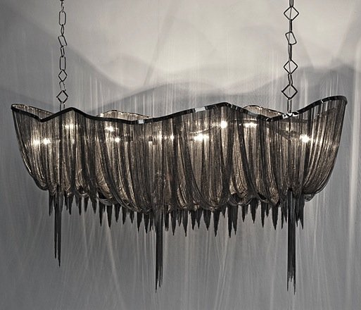 Люстра Atlantis Aluminium Chain Chandelier  в Новосибирске | Loft Concept 