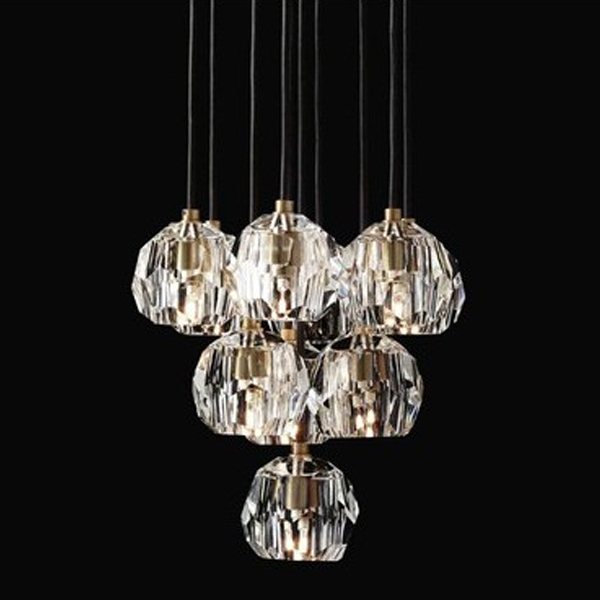 Люстра Boule De Cristal Round Cluster Chandelier 10  Латунь в Новосибирске | Loft Concept 