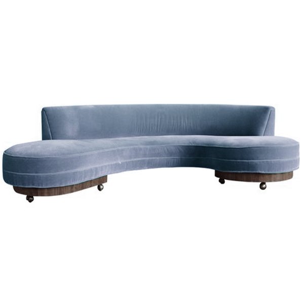 Early Vladimir Kagan Sofa Сизый в Новосибирске | Loft Concept 