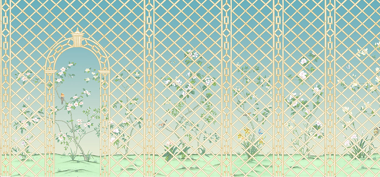 Обои ручная роспись Bird Arch Eubanks Trellis - фото №2