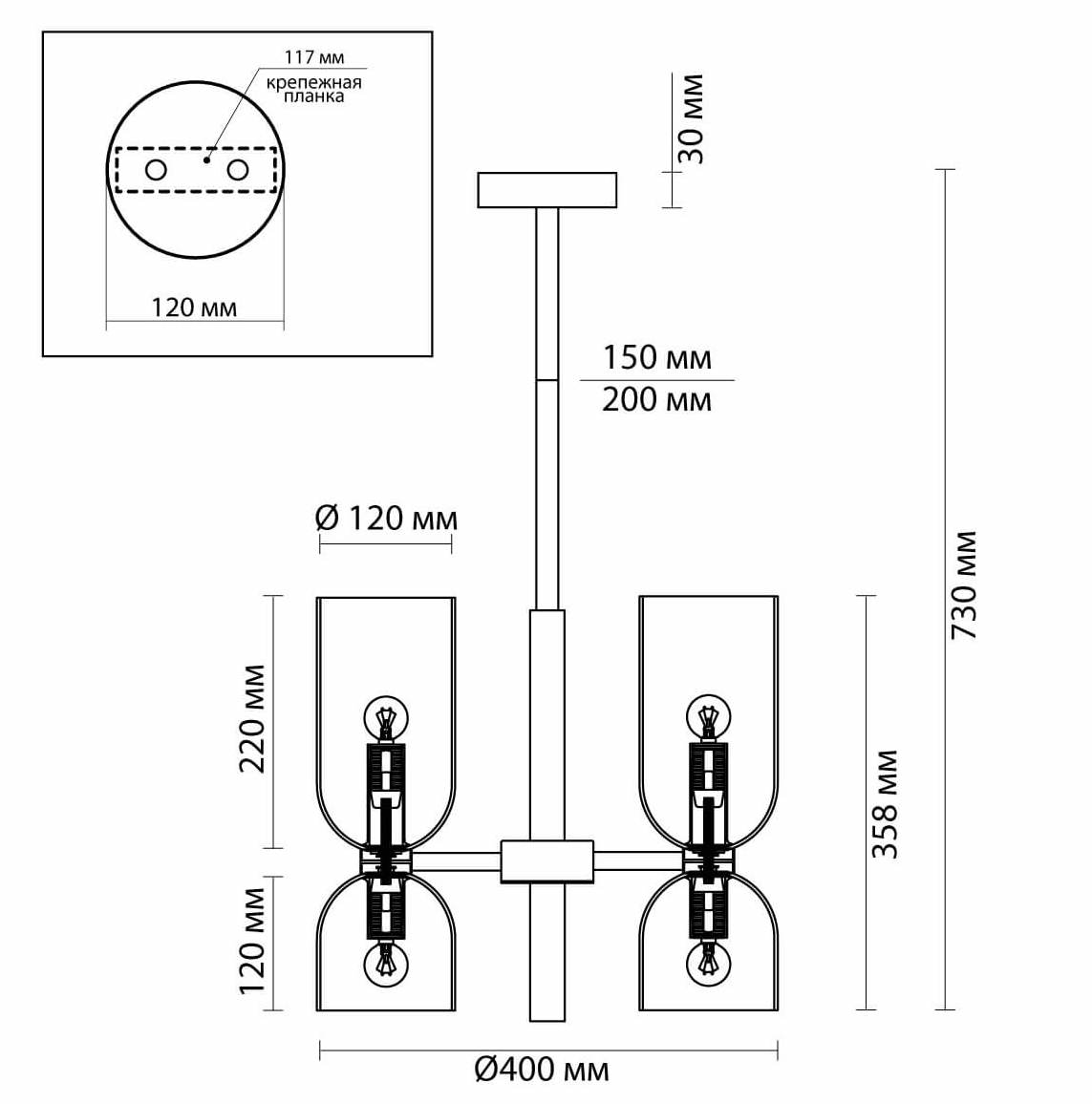 Люстра Lightmaker Studio Edie Chandelier 3 в Новосибирске