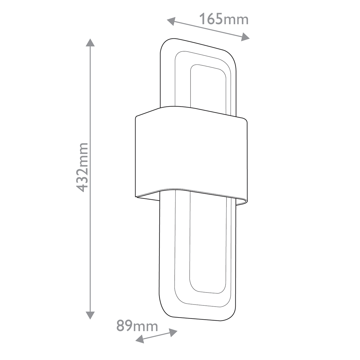 Бра с прямоугольным стеклянным плафоном Kichler в Новосибирске