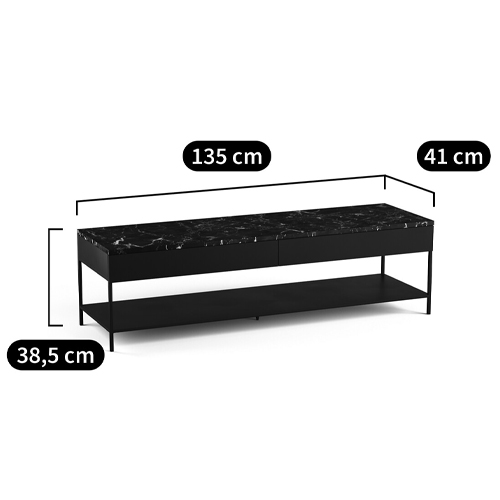 ТВ-тумба с мраморной столешницей Vayo Marble TV Stand в Новосибирске