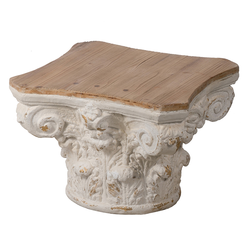 Приставной стол Ancient Roman Column Side Table Белый в Новосибирске | Loft Concept 