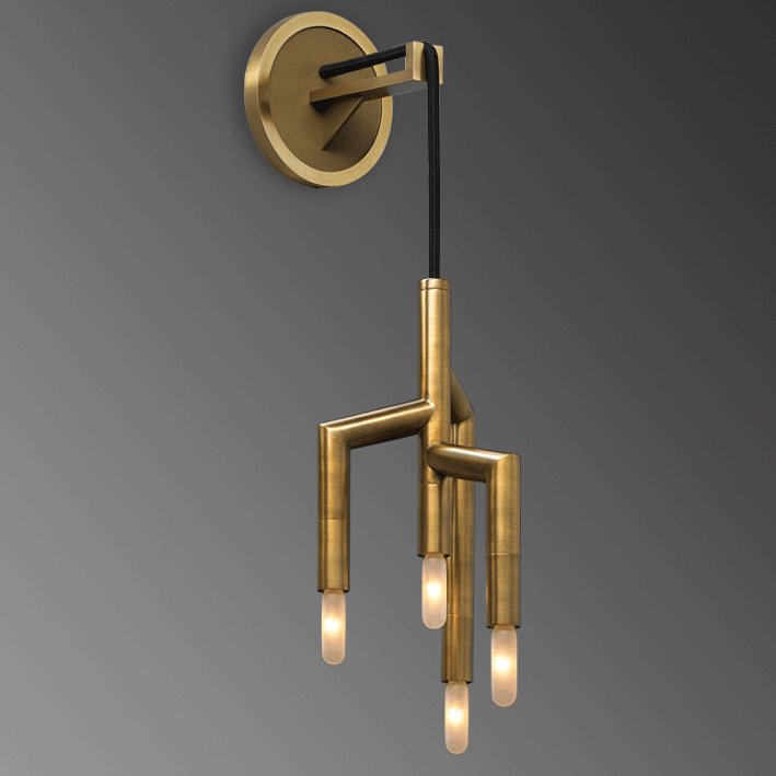 Бра Jonathan Browning - RAMEAU Wall Lamp Латунь в Новосибирске | Loft Concept 