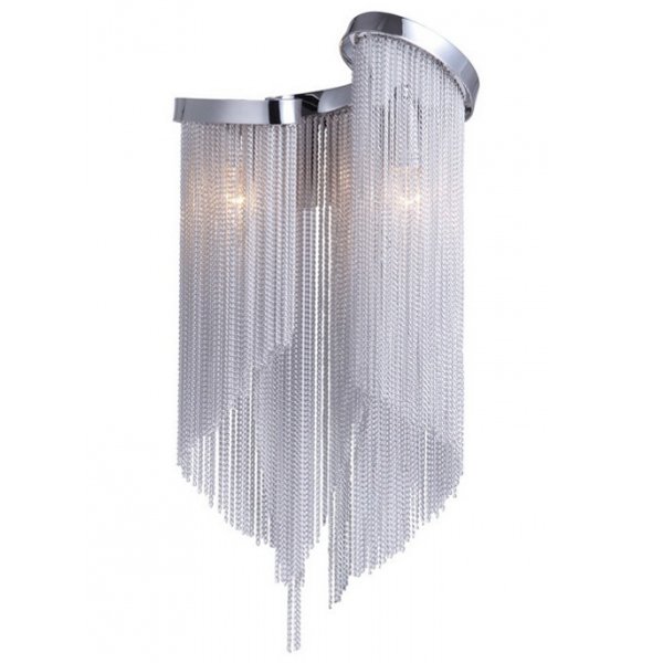 Бра Atlantis Chain Wall Lamp Black White Белый в Новосибирске | Loft Concept 