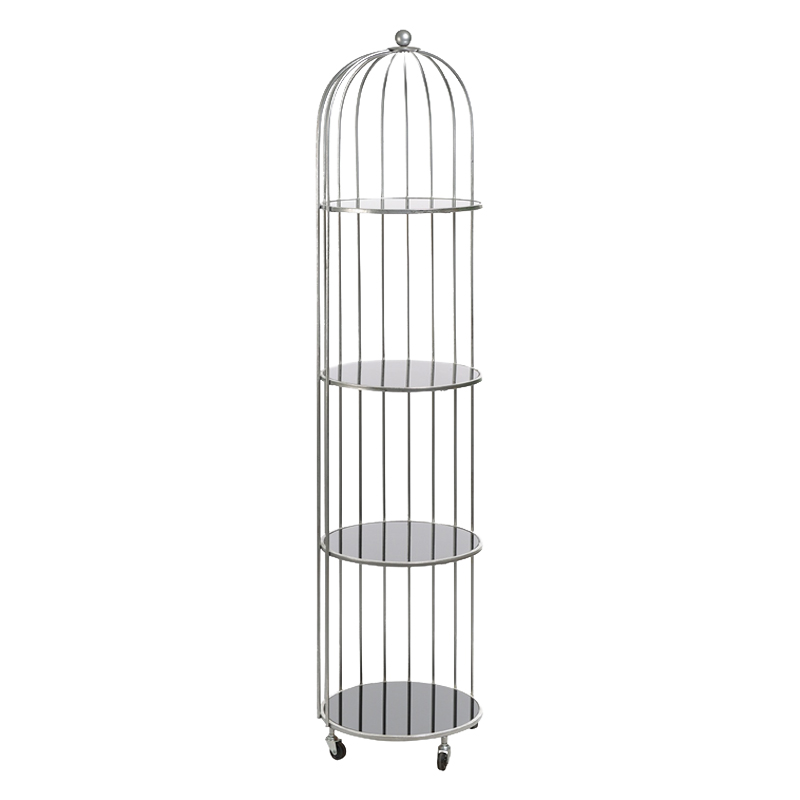 Стеллаж Cage Rack Silver Серебряный в Новосибирске | Loft Concept 