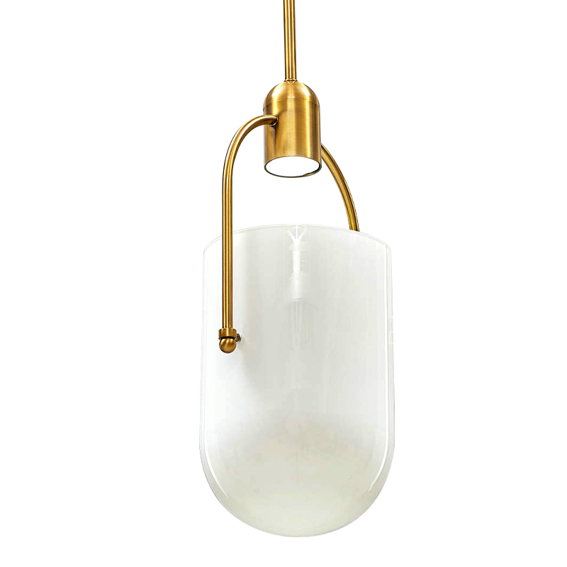 Подвесной светильник Allied Maker Hanging Lamp Золотой Белый в Новосибирске | Loft Concept 