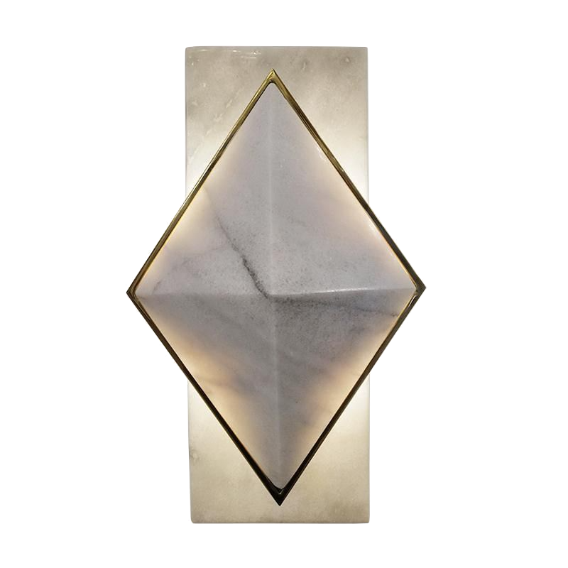 Бра Marble Diamond WALL LAMP Латунь Серый в Новосибирске | Loft Concept 