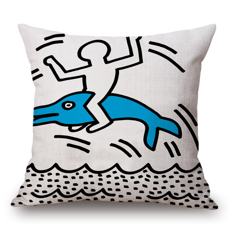 Подушка Keith Haring 13 Мульти в Новосибирске | Loft Concept 