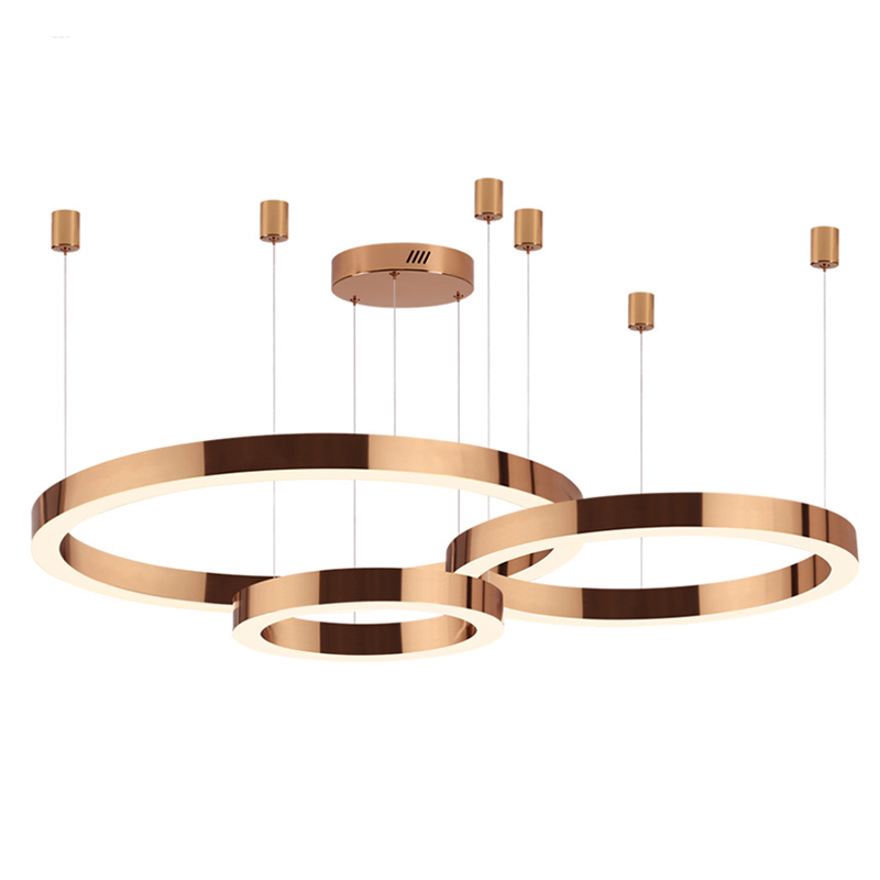 Люстра 3 Bronze Ring Horizontal Бронза в Новосибирске | Loft Concept 