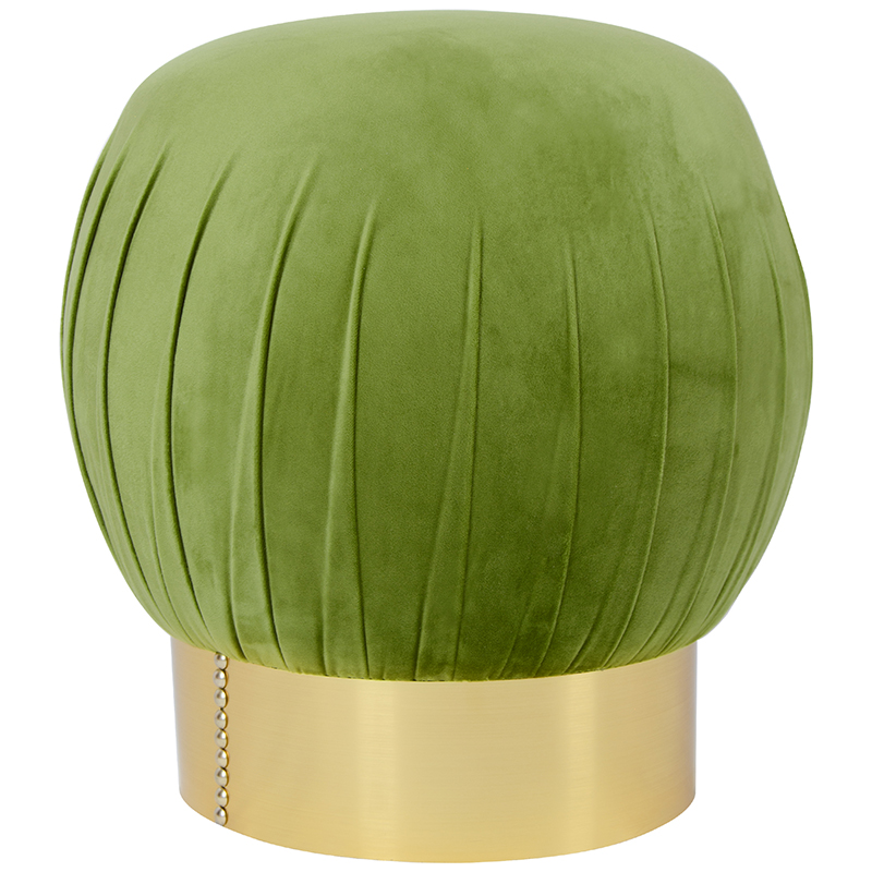 Оттоманка Art Deco Turban green Золотой Зеленый смок в Новосибирске | Loft Concept 