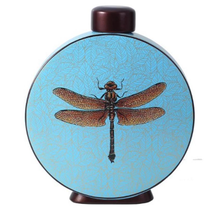 Ваза Blue Vase Dragonfly Голубой Коричневый в Новосибирске | Loft Concept 