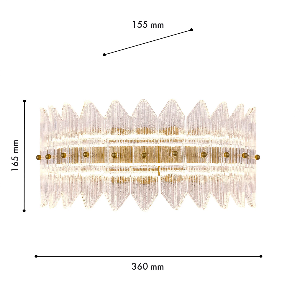 Бра с декоративными элементами в виде лепестков Round Light Flashing в Новосибирске