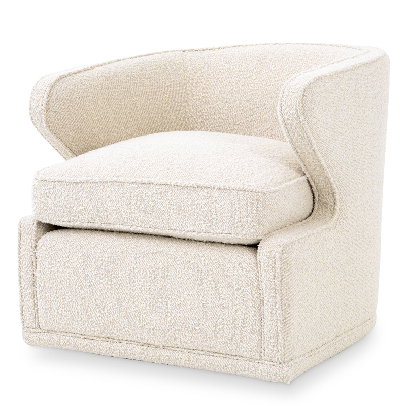 Кресло Eichholtz Chair Dorset Boucle cream Кремовый в Новосибирске | Loft Concept 