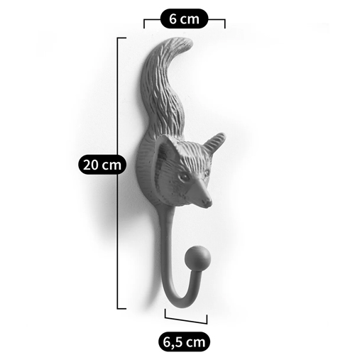 Настенный крючок лиса Fox Wall Hook Green в Новосибирске