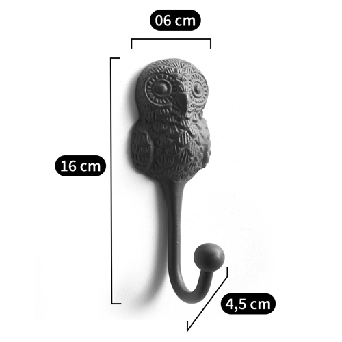 Настенный крючок в виде совы Owl Wall Hook Blue в Новосибирске