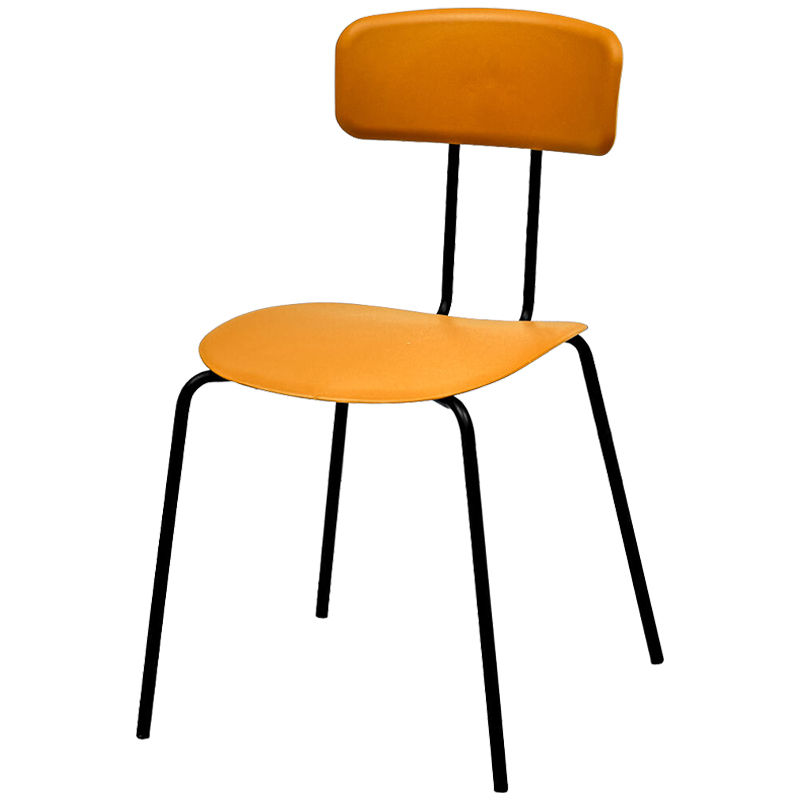 Стул Tyler Loft Stool Orange Оранжевый Черный в Новосибирске | Loft Concept 