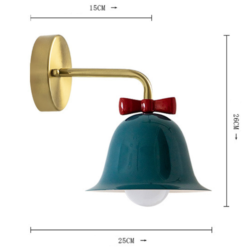 Бра Колокольчик Bell with Bow Deep Blue Wall Lamp Темно-синий в Новосибирске