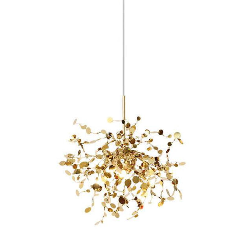 Люстра Terzani Argent Suspension Gold Pendant lamp 50 Золотой в Новосибирске | Loft Concept 