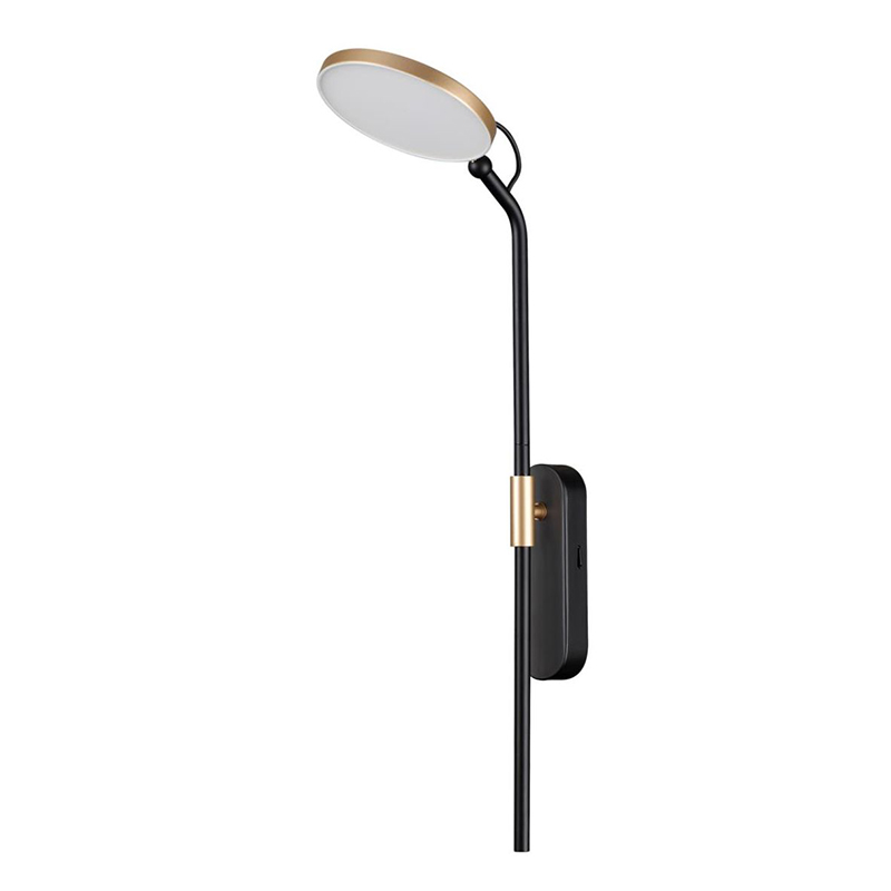 Бра Maxine Light Wall lamp Lantern Black Gold Черный Белый Золотой в Новосибирске | Loft Concept 