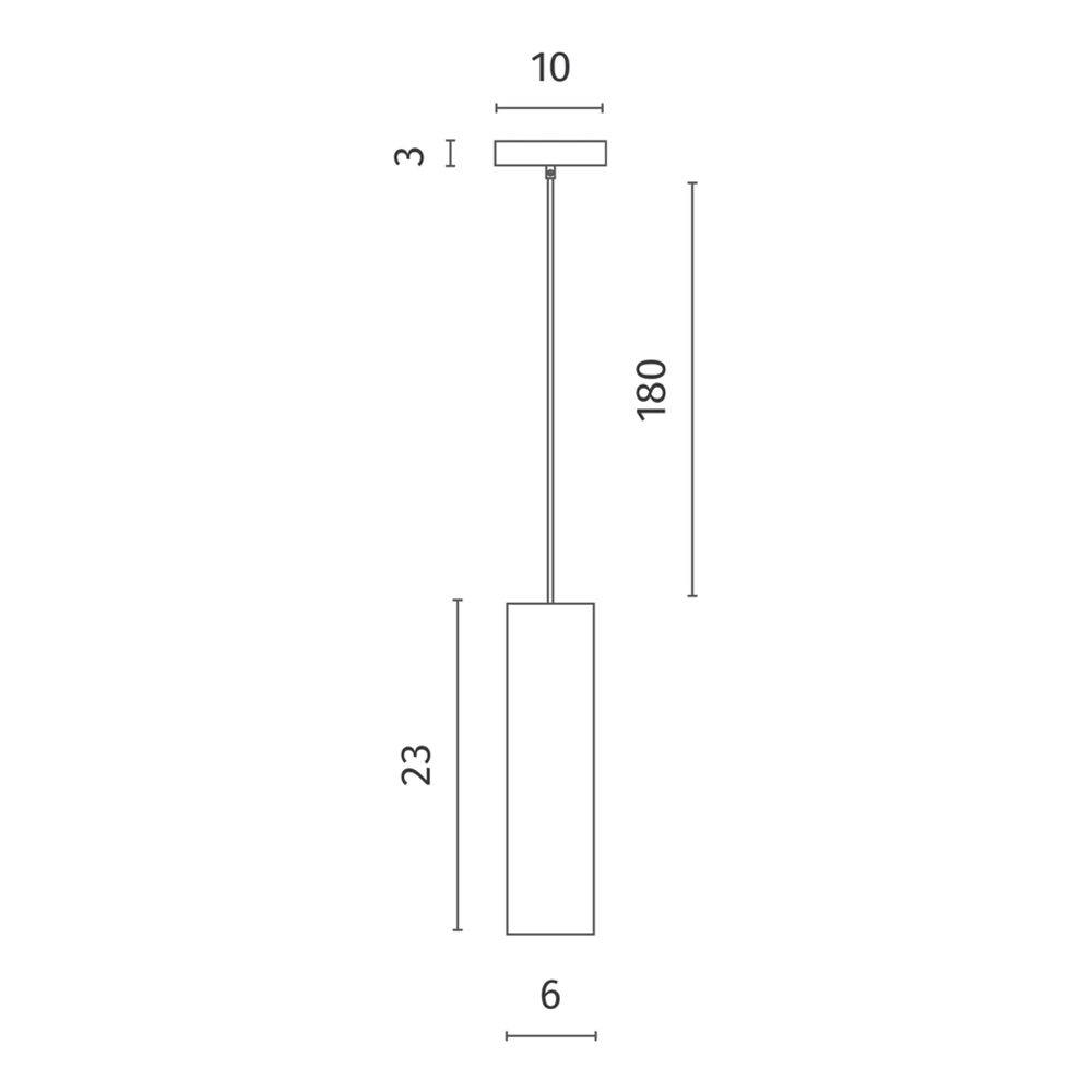 Подвесной светильник в форме цилиндра Douro Light серый бетон в Новосибирске