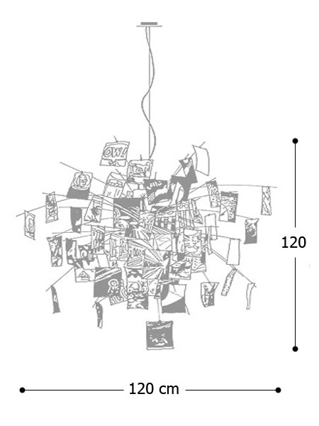 Светильник Zettel Z 5 Ingo Maurer text в Новосибирске