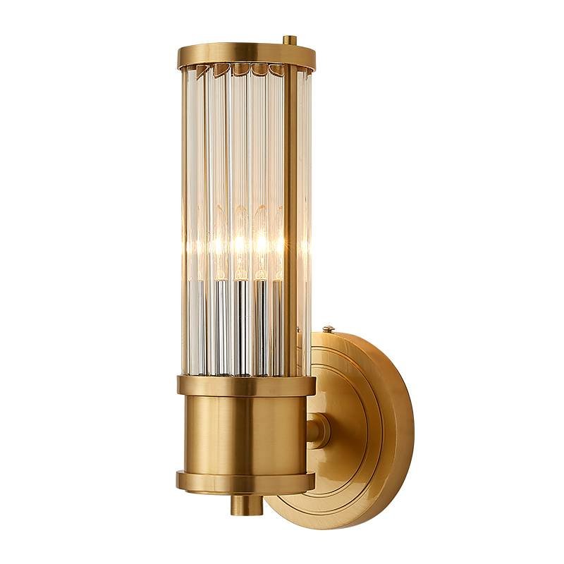 Ralph Lauren Бра Allen Single Sconce Brass Латунь Прозрачный (Transparent) в Новосибирске | Loft Concept 