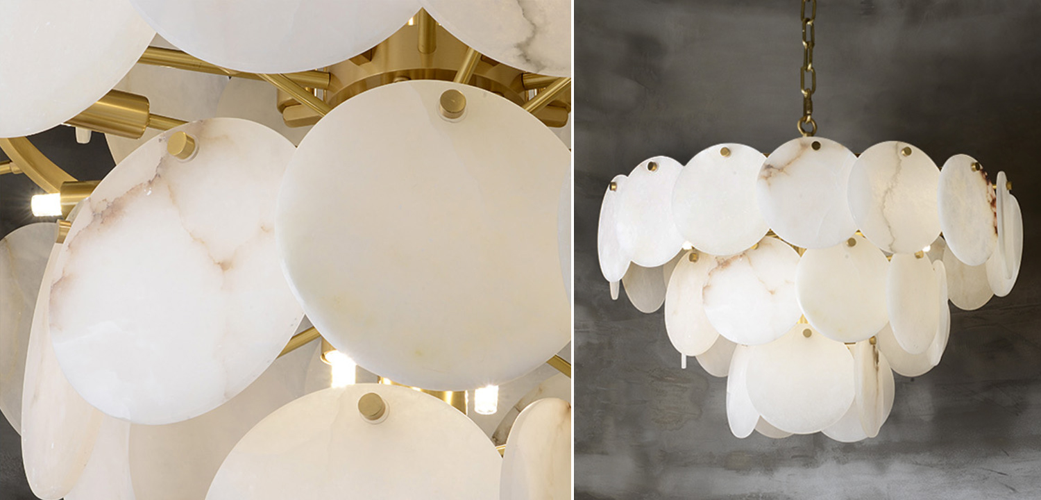 Люстра Letizia Marble Three Tiered Chandelier - фото