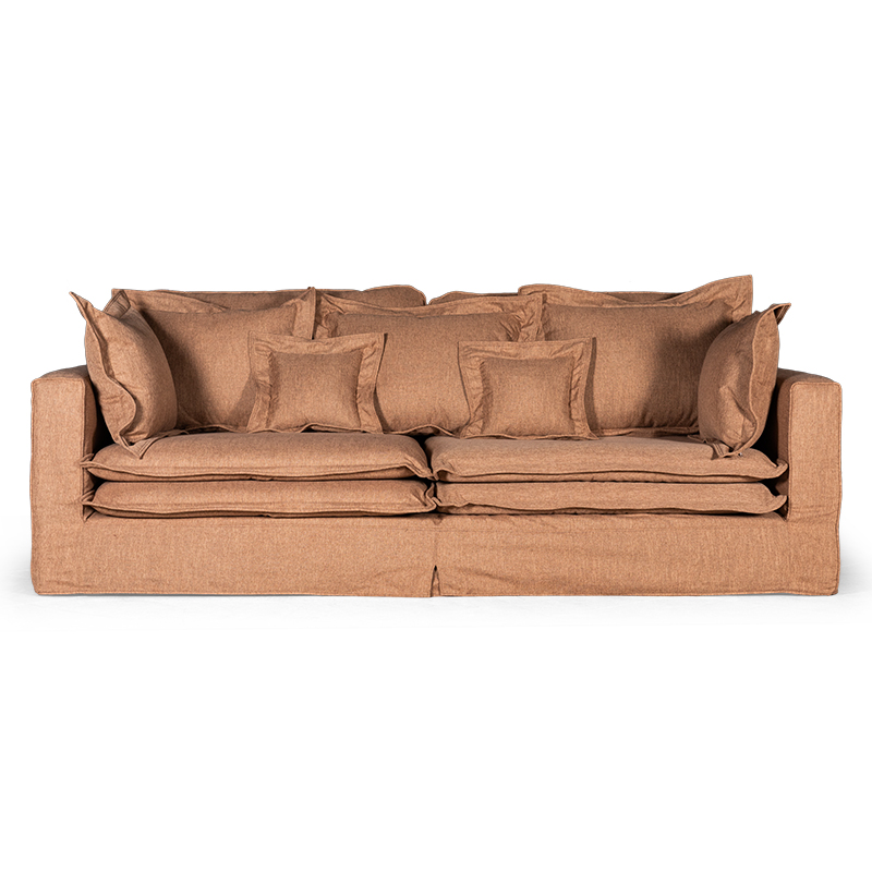 Диван Evelyn Textile Brown Sofa Коричневый в Новосибирске | Loft Concept 