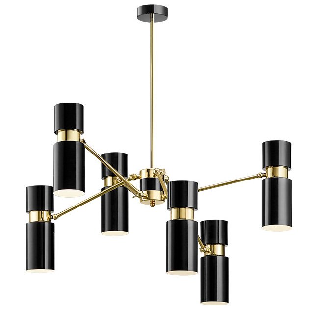 Люстра EDGAR chandelier Черный Латунь в Новосибирске | Loft Concept 