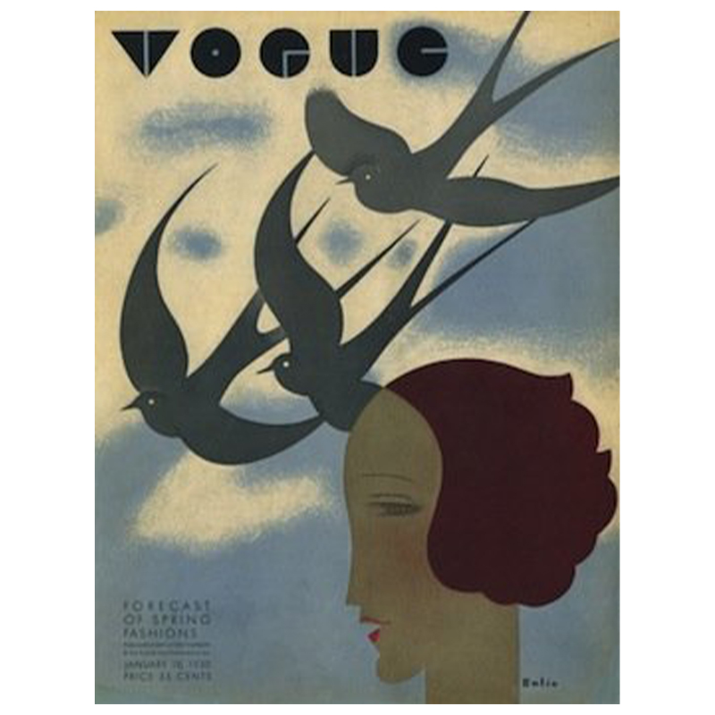 Постер Vogue Cover 1930 January  в Новосибирске | Loft Concept 