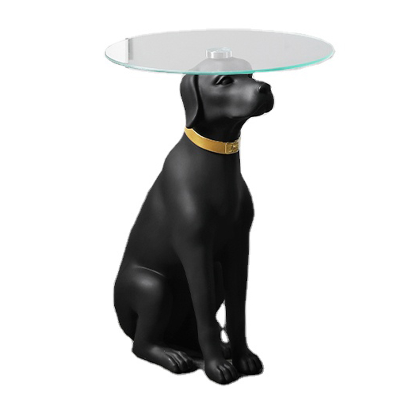 Приставной стол Black Dog Table Черный в Новосибирске | Loft Concept 