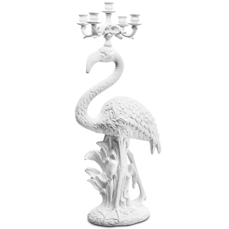 Подсвечник Candleholder Flamingo Bisc. White Белый в Новосибирске | Loft Concept 