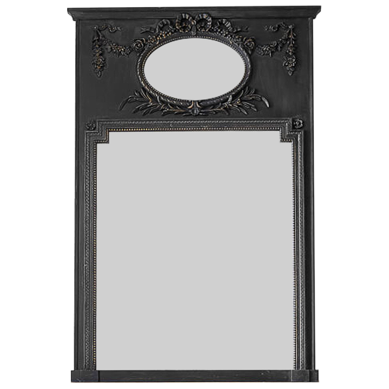 Зеркало Hendrica Mirror Black Винтажный черный в Новосибирске | Loft Concept 