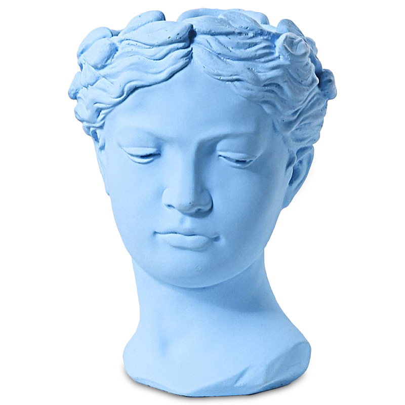 Ваза Female Bust Pastel Blue Голубой пастельный в Новосибирске | Loft Concept 