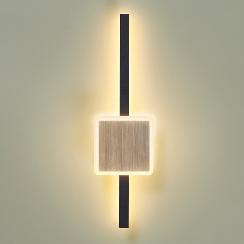 Бра Barrette Square Sconce 40 Черный Античная Бронза в Новосибирске | Loft Concept 