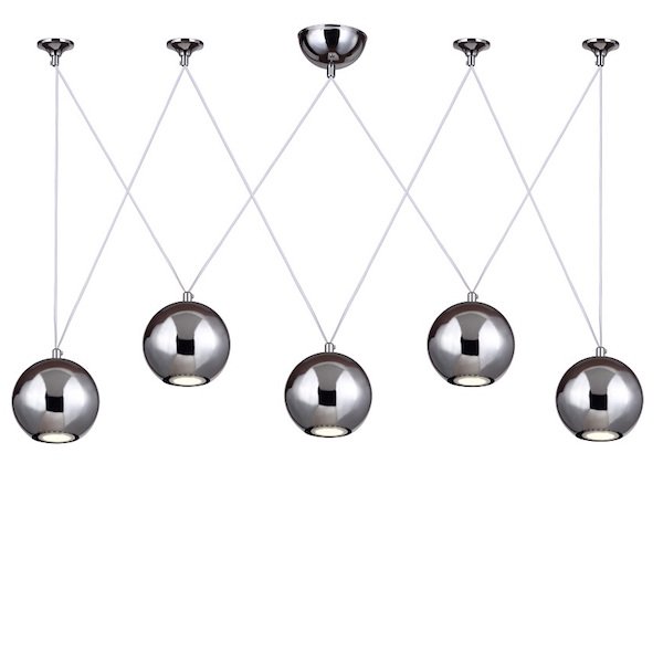 Подвесной светильник Multisphere Pendant Silver 5  в Новосибирске | Loft Concept 