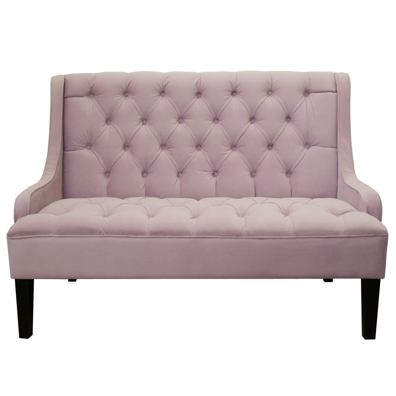 Диван Folket Sofa velour pink Розовый (Rose) в Новосибирске | Loft Concept 