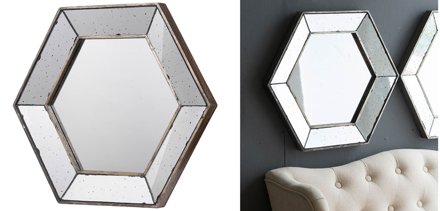 Зеркало Hexagonal Mirror - фото