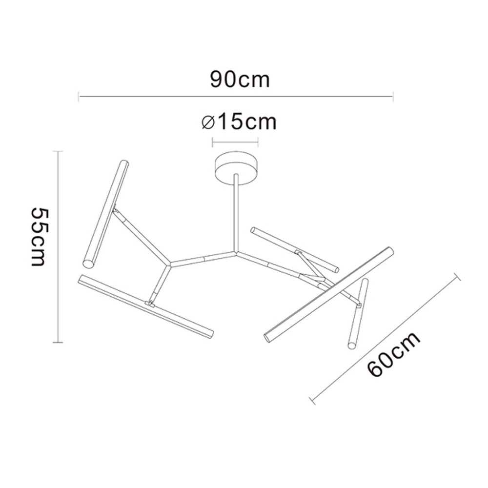 Люстра на штанге Geometry в Новосибирске