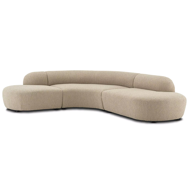 Диван Eichholtz Sofa Bjorn Boucle Sand Песочный в Новосибирске | Loft Concept 