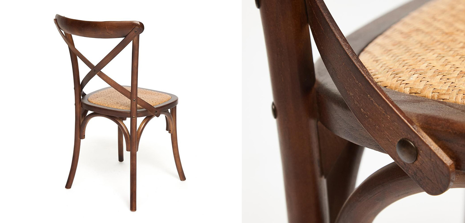 Стул Chaise Provence en Bois noyer foncé тёмный орех - фото