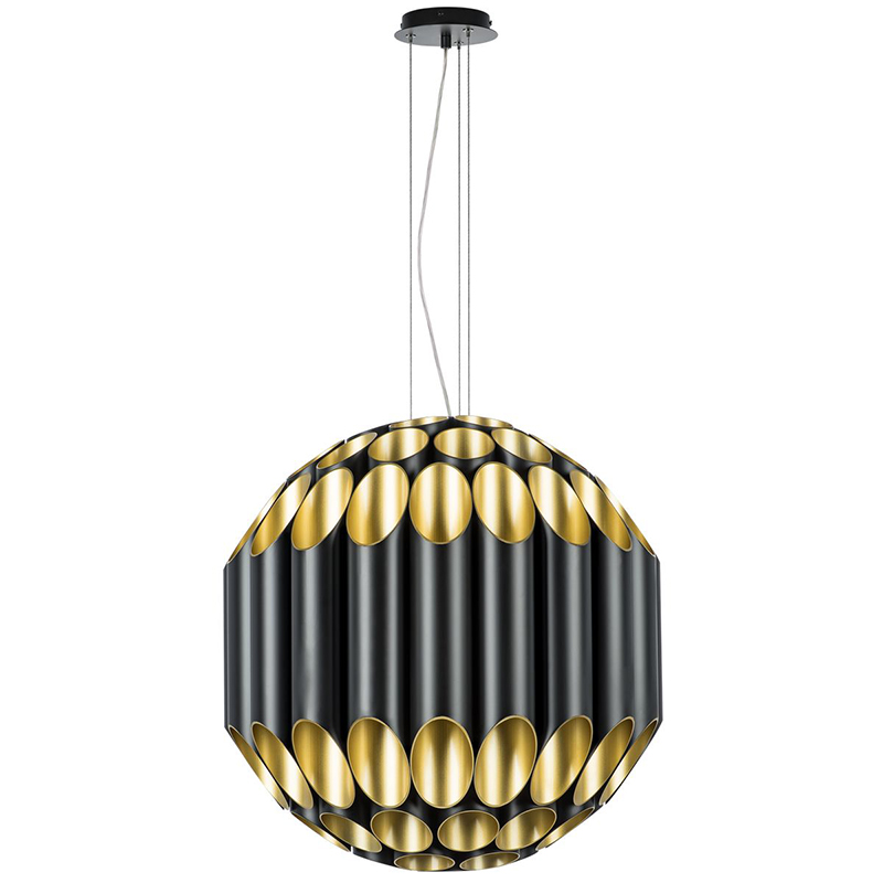 Люстра Garbi Black Pipe Organ Chandelier 80 Черный Золотой в Новосибирске | Loft Concept 