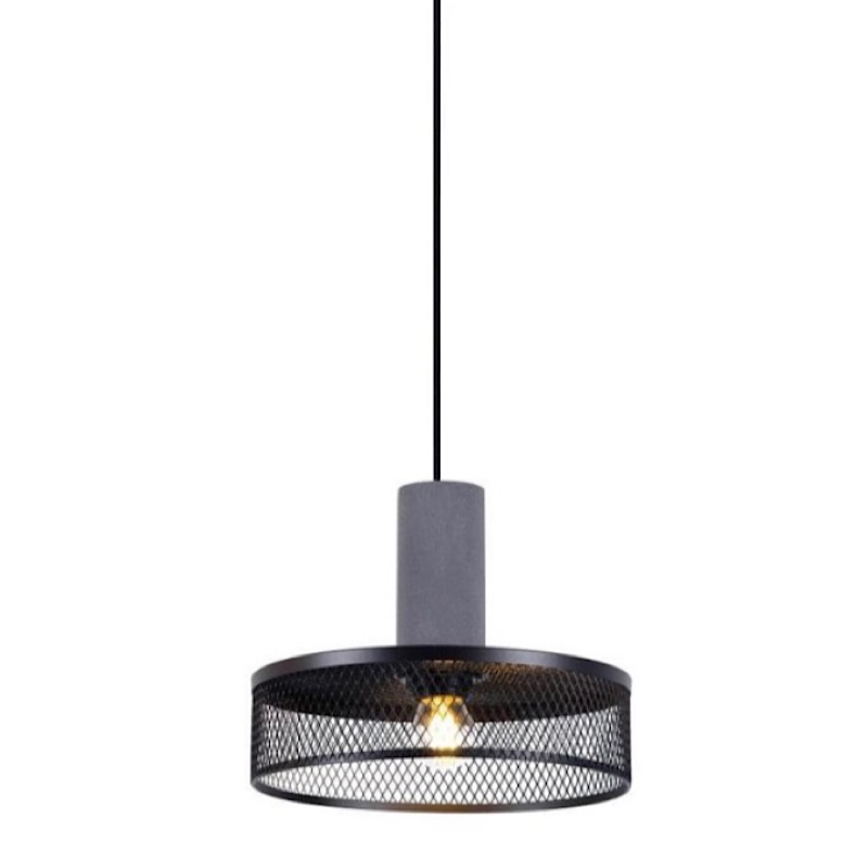 Подвесной светильник Loft Black Riveted Mesh Lighting Серый Черный матовый в Новосибирске | Loft Concept 