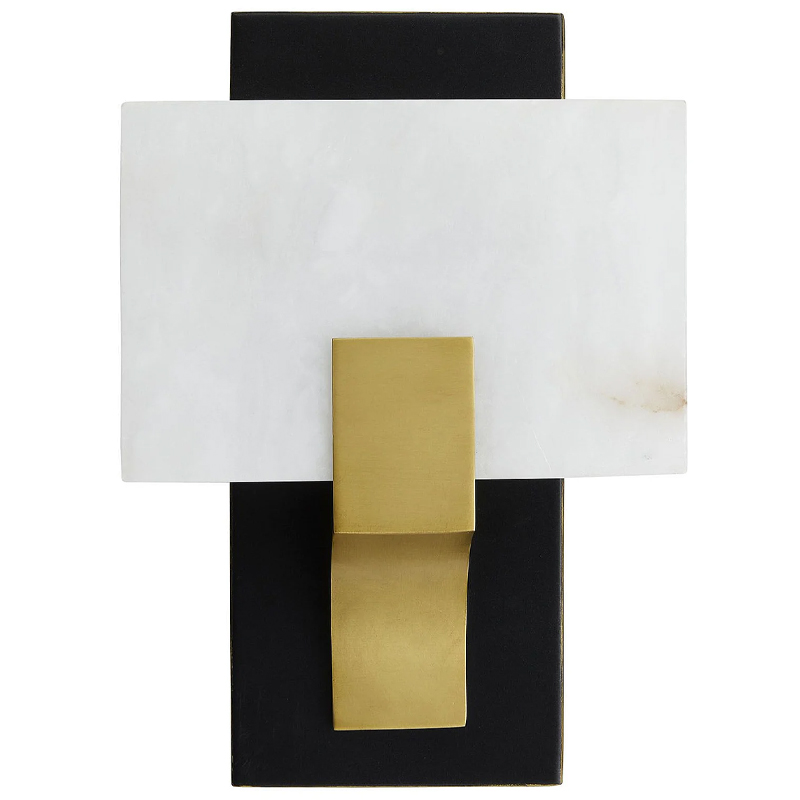 Бра Arteriors LUNA SCONCE Латунь Белый Черный в Новосибирске | Loft Concept 