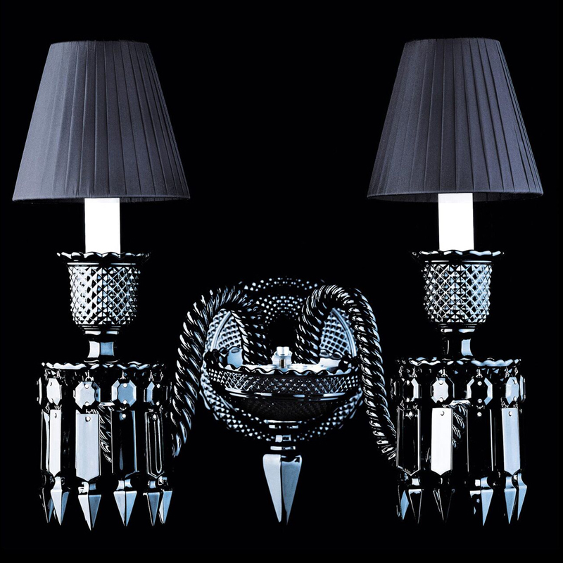 Бра BACCARAT ZENITH NOIR Wall Lamp 2 Черный в Новосибирске | Loft Concept 