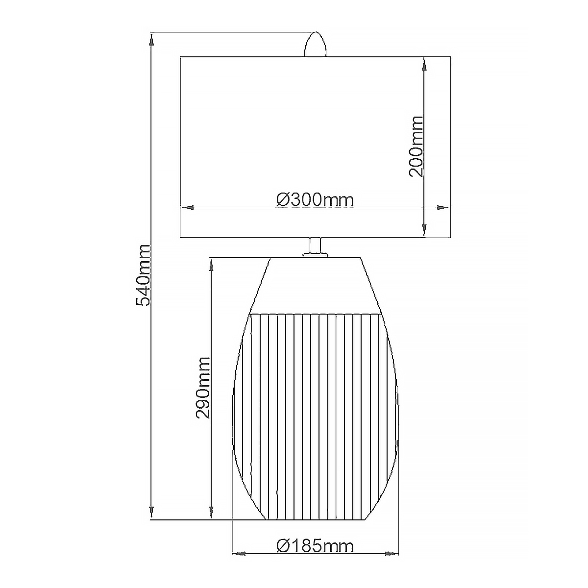 Настольная лампа с белым цилиндрическим абажуром и серебристым овальным основанием Quintiesse в Новосибирске